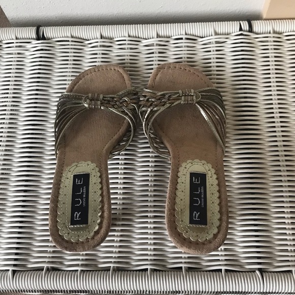 Rule Steve Madden metallic open toed heels Size 7 - Picture 3 of 11